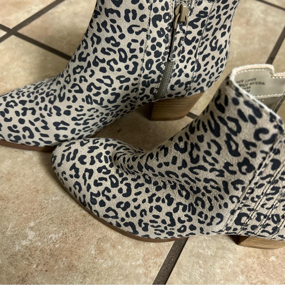 Leopard Print Ankle Boots